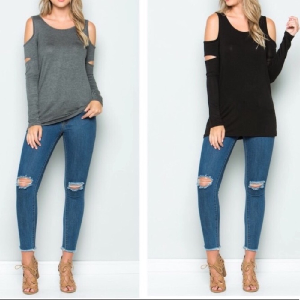 Cold Shoulder Top 💜Final Price💜